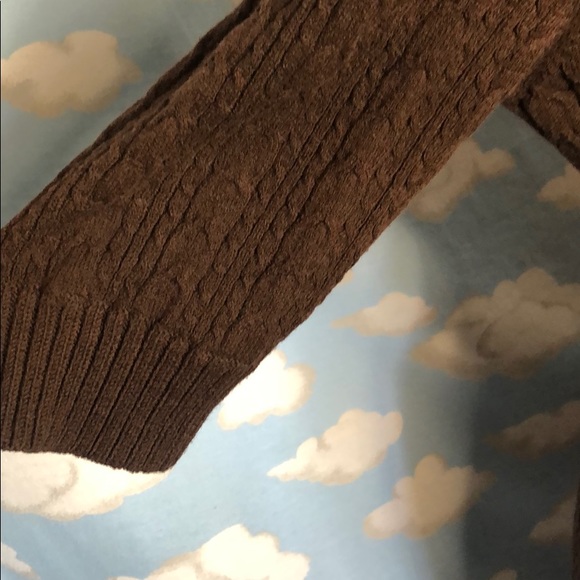 BCBG Maxazria Cable Knit Sweater Dress Brown Size Medium - Picture 9 of 10